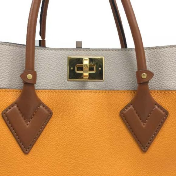 Louis Vuitton On My Side Monogram Canvas Shoulder Bag Orange Beige - Picture 11 of 14